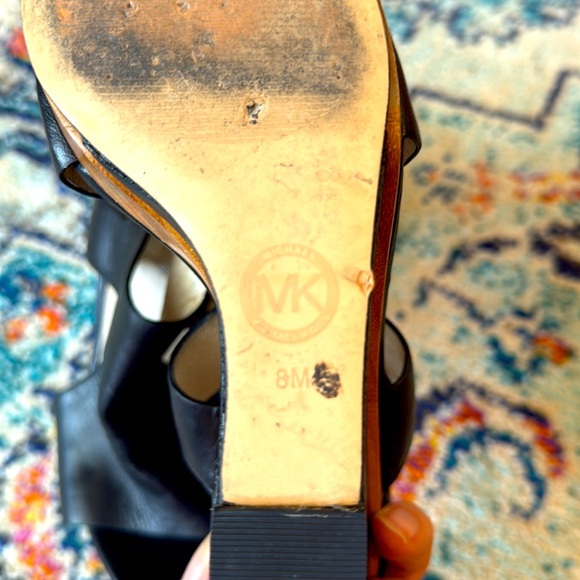 MICHAEL Michael Kors Josephine Leather Platform Wedge Sandal - Picture 8 of 11